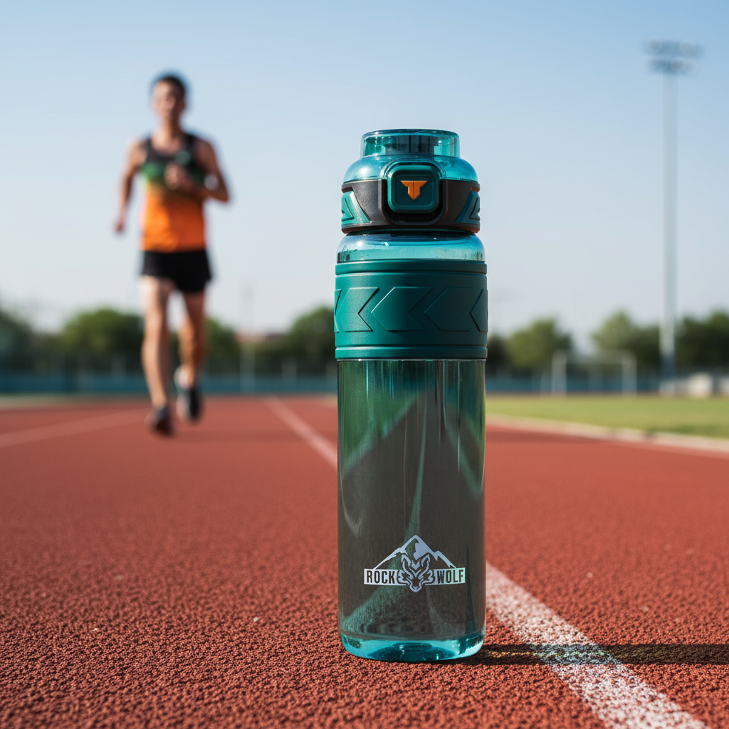 ROCK WOLF | “Botella Deportiva 1 Litro, Tritan Premium Sin BPA y A Prueba de Fugas”