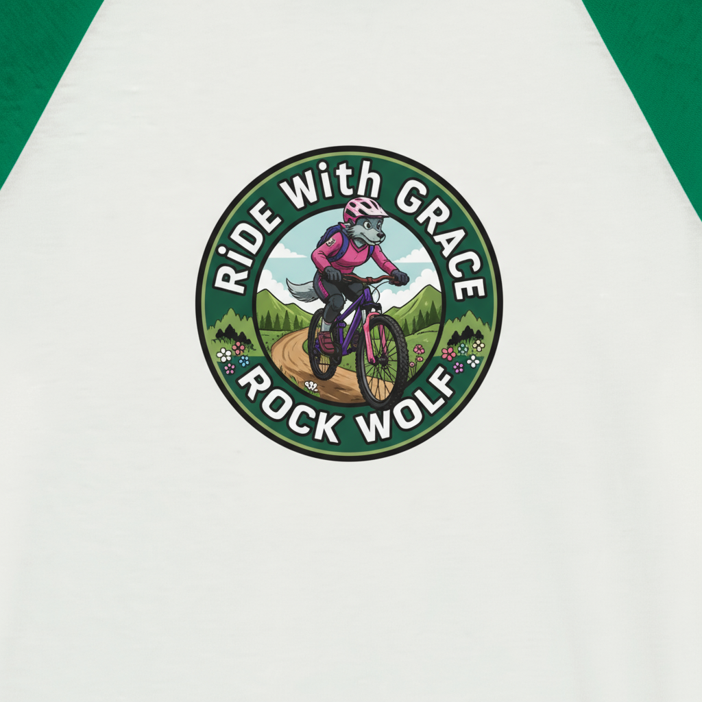 ROCK WOLF | “Camiseta Raglán 3/4 Diseño Premium y Estilo Salvaje”