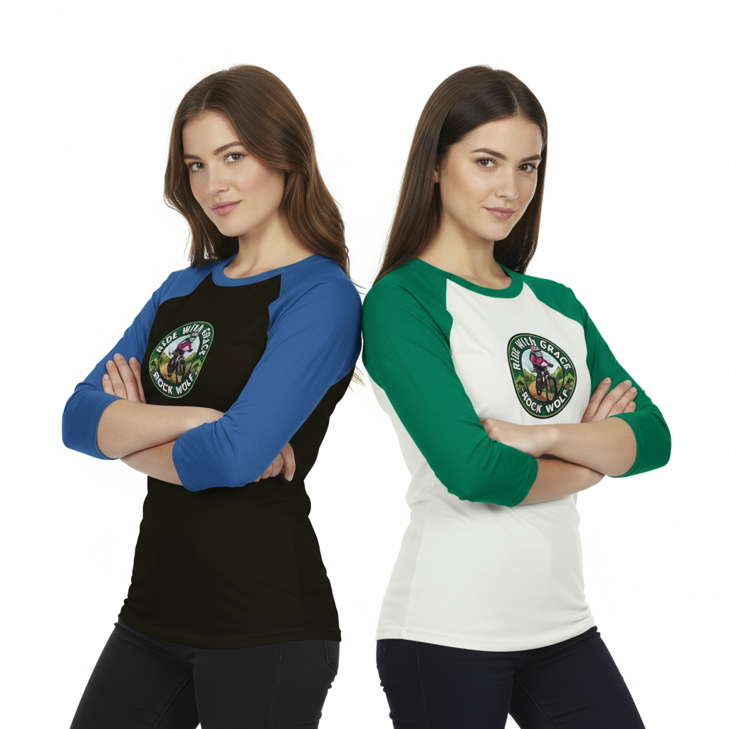 ROCK WOLF | “Camiseta Raglán 3/4 Diseño Premium y Estilo Salvaje”