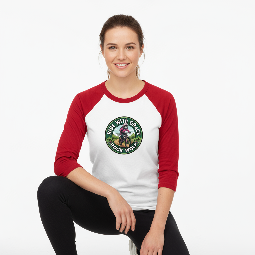 ROCK WOLF | “Camiseta Raglán 3/4 Diseño Premium y Estilo Salvaje”