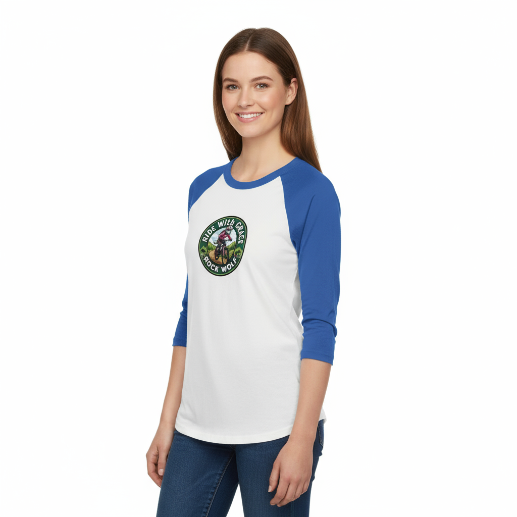 ROCK WOLF | “Camiseta Raglán 3/4 Diseño Premium y Estilo Salvaje”