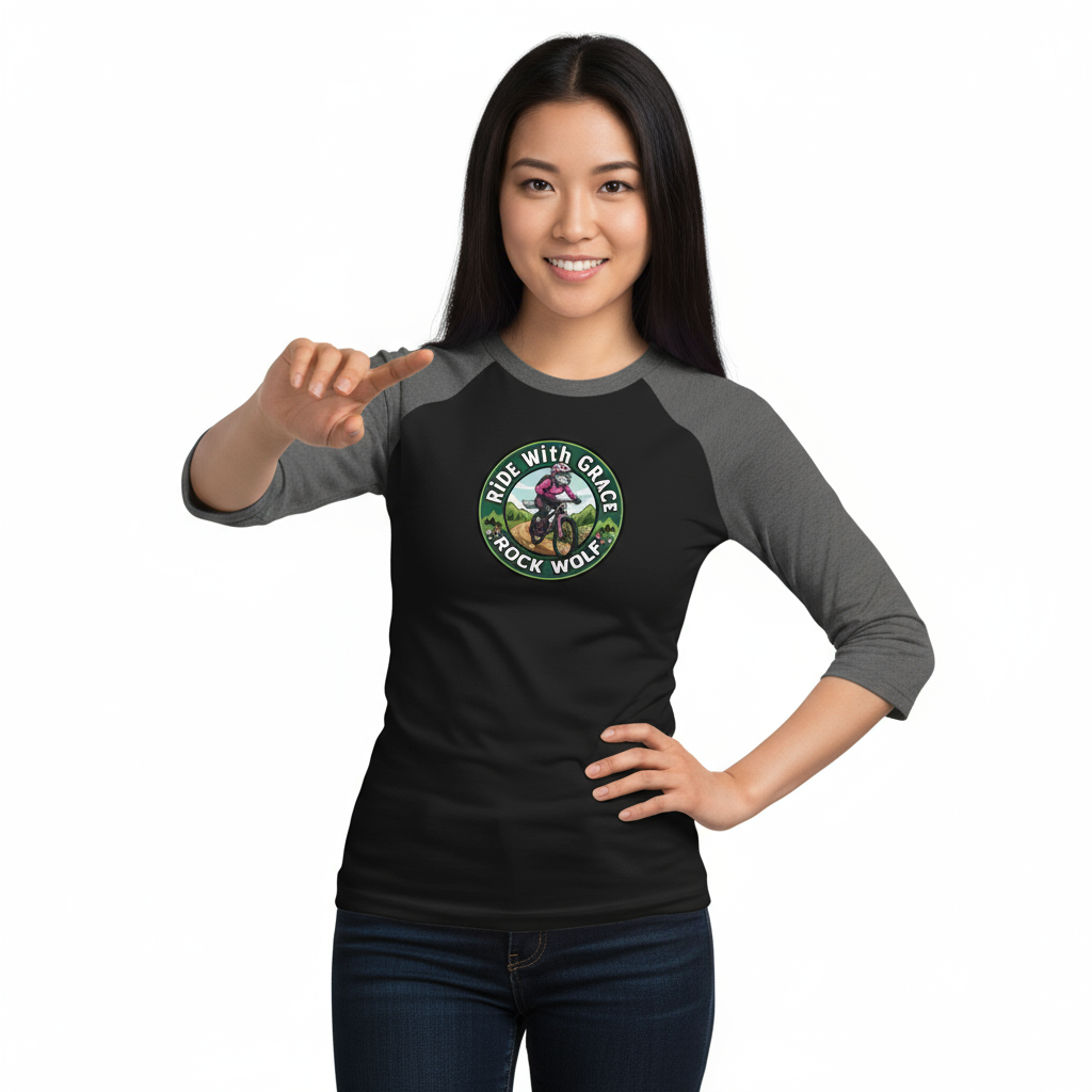 ROCK WOLF | “Camiseta Raglán 3/4 Diseño Premium y Estilo Salvaje”