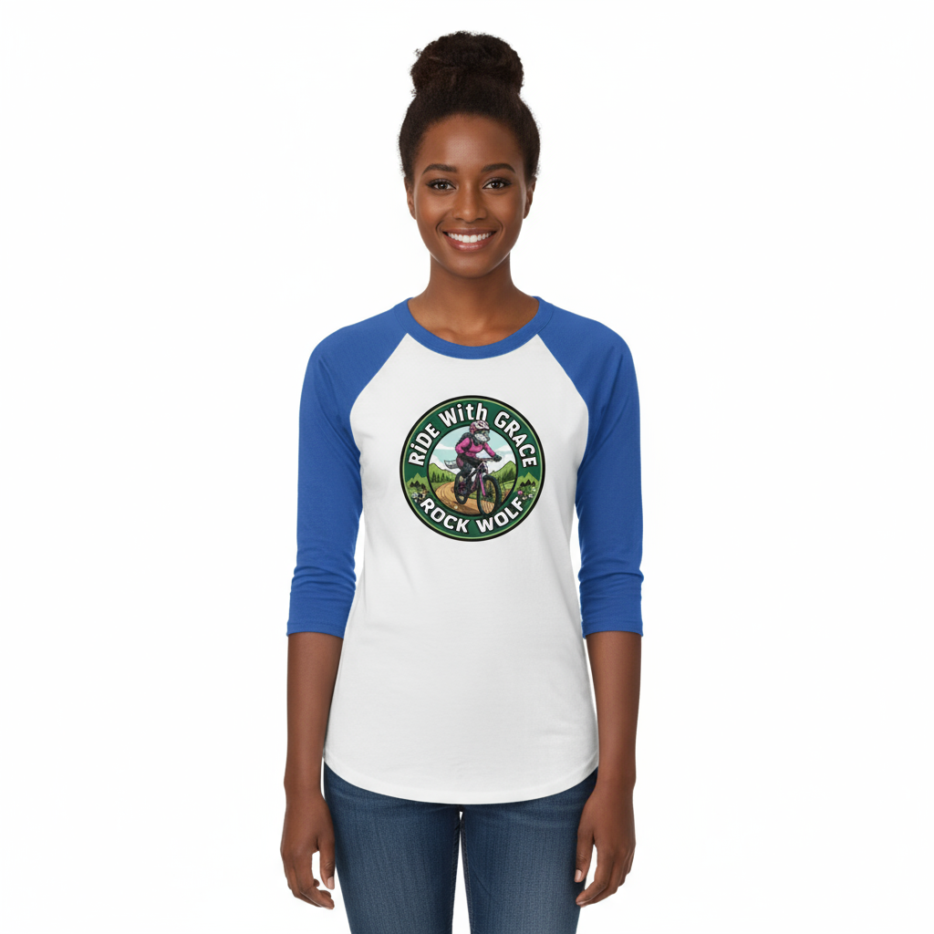 ROCK WOLF | “Camiseta Raglán 3/4 Diseño Premium y Estilo Salvaje”