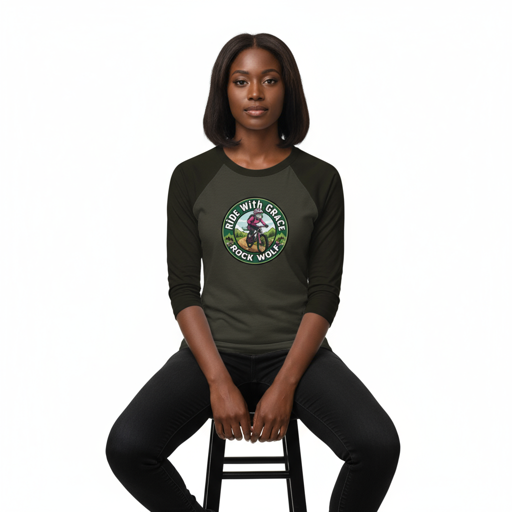 ROCK WOLF | “Camiseta Raglán 3/4 Diseño Premium y Estilo Salvaje”