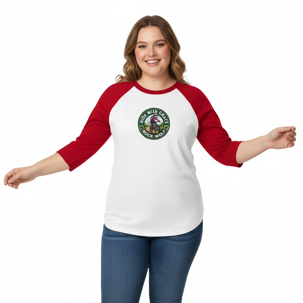 ROCK WOLF | “Camiseta Raglán 3/4 Diseño Premium y Estilo Salvaje”