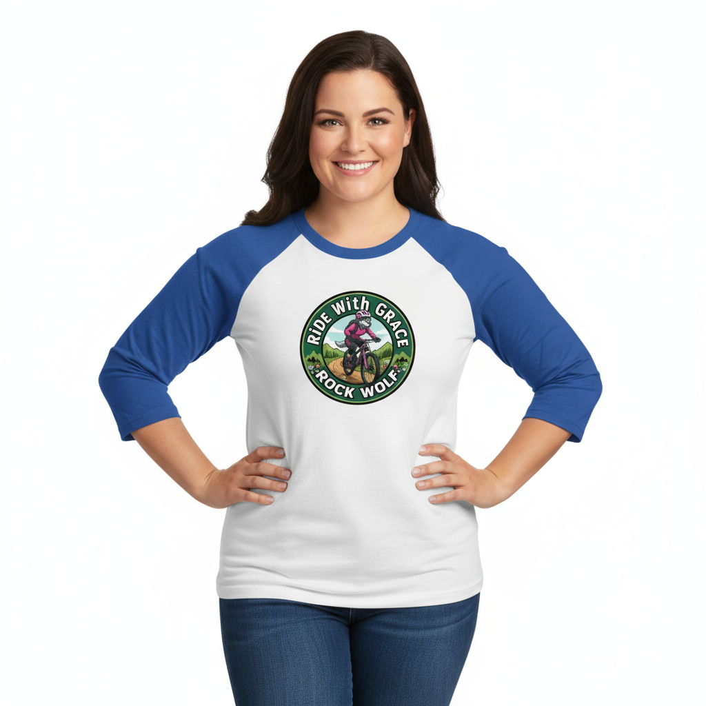 ROCK WOLF | “Camiseta Raglán 3/4 Diseño Premium y Estilo Salvaje”