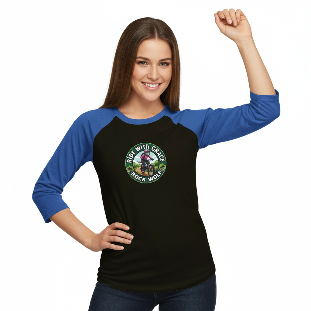 ROCK WOLF | “Camiseta Raglán 3/4 Diseño Premium y Estilo Salvaje”