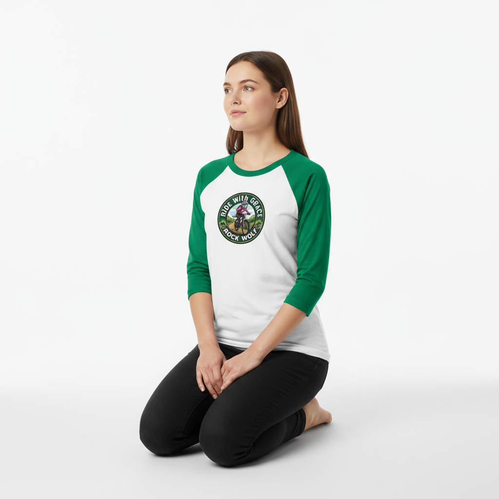 ROCK WOLF | “Camiseta Raglán 3/4 Diseño Premium y Estilo Salvaje”