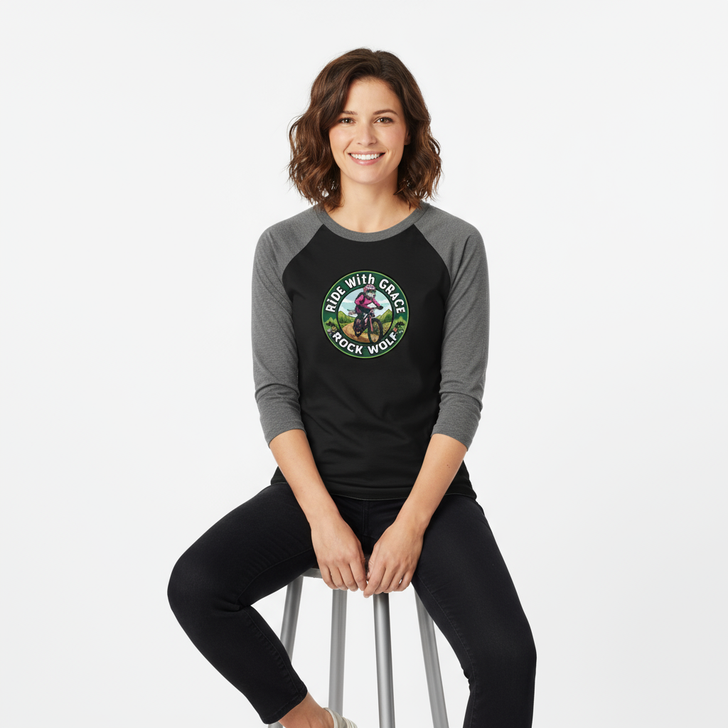 ROCK WOLF | “Camiseta Raglán 3/4 Diseño Premium y Estilo Salvaje”