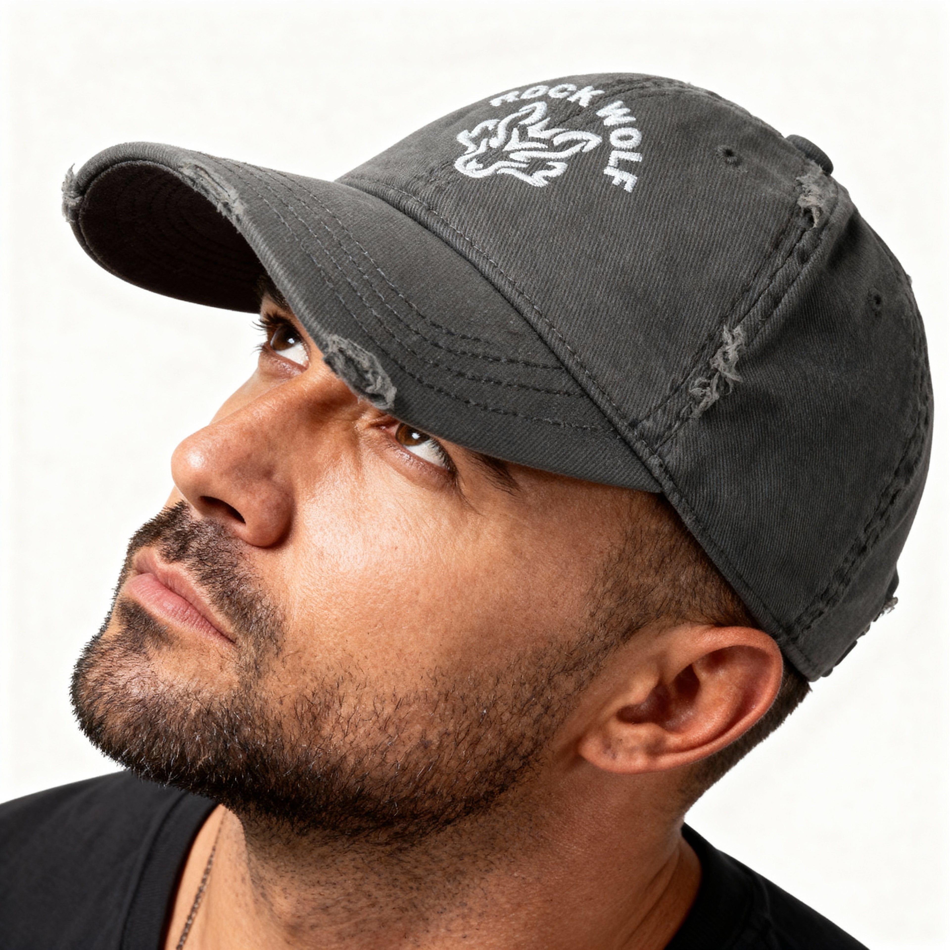 ROCK WOLF |  “Gorra Desgastada Ajustable | Estilo Vintage “
