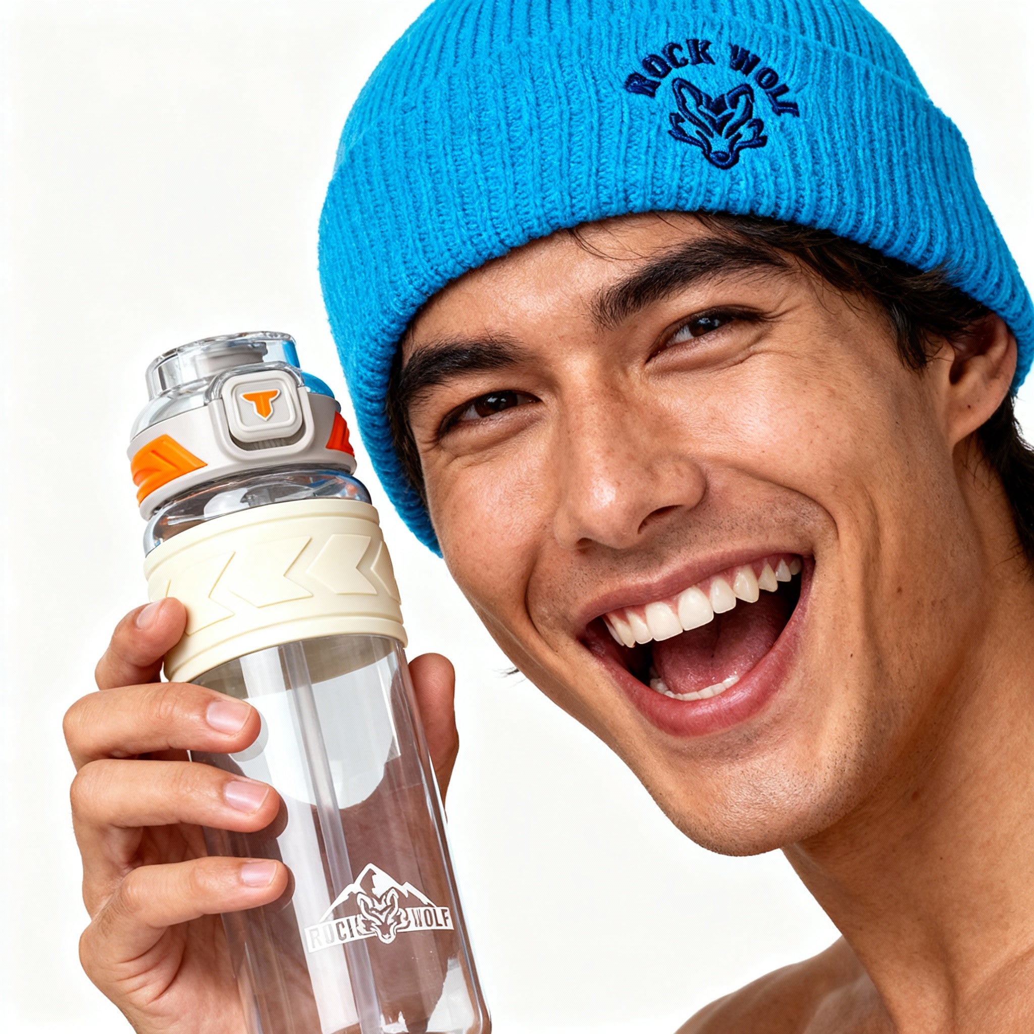 ROCK WOLF | “Botella Deportiva 1 Litro, Tritan Premium Sin BPA y A Prueba de Fugas”